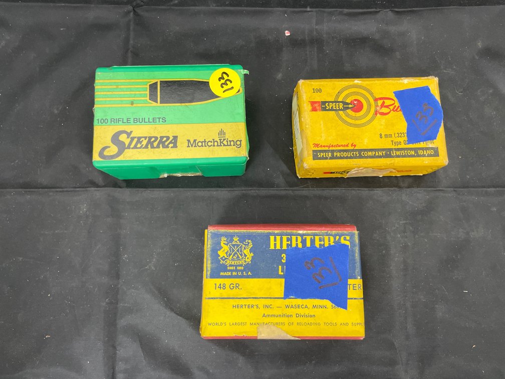 3 Boxes - 303 cal & .445 Bullets