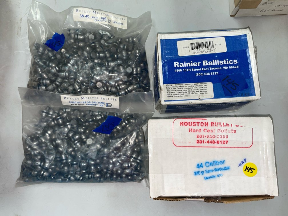 4 Pcs - 40 & 44 Cal Bullets