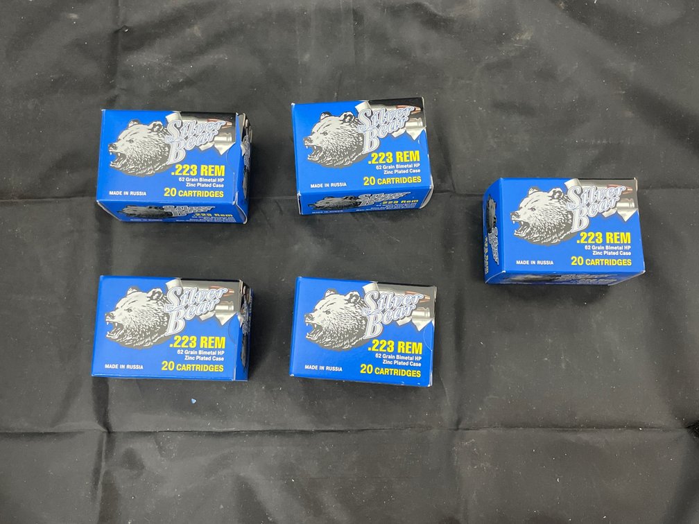 5 Boxes .223 Cal Ammo 1 open box