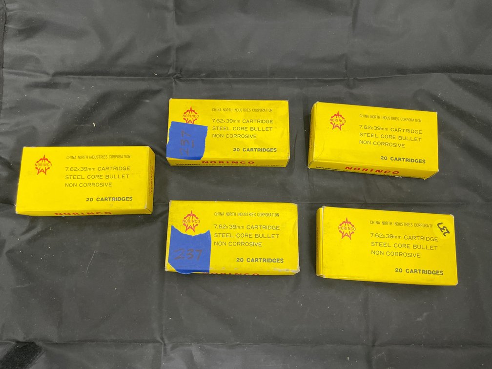 5 Pcs - Norinco 762x39 Casings