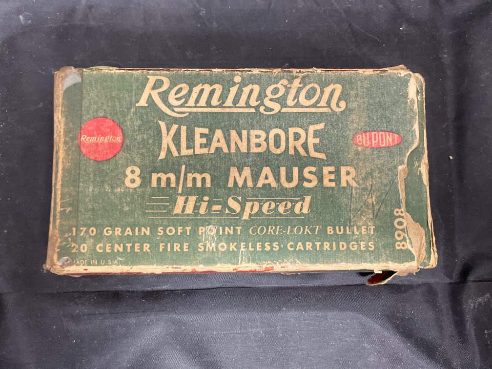 1 Box Remington 8mm Mauser Ammo