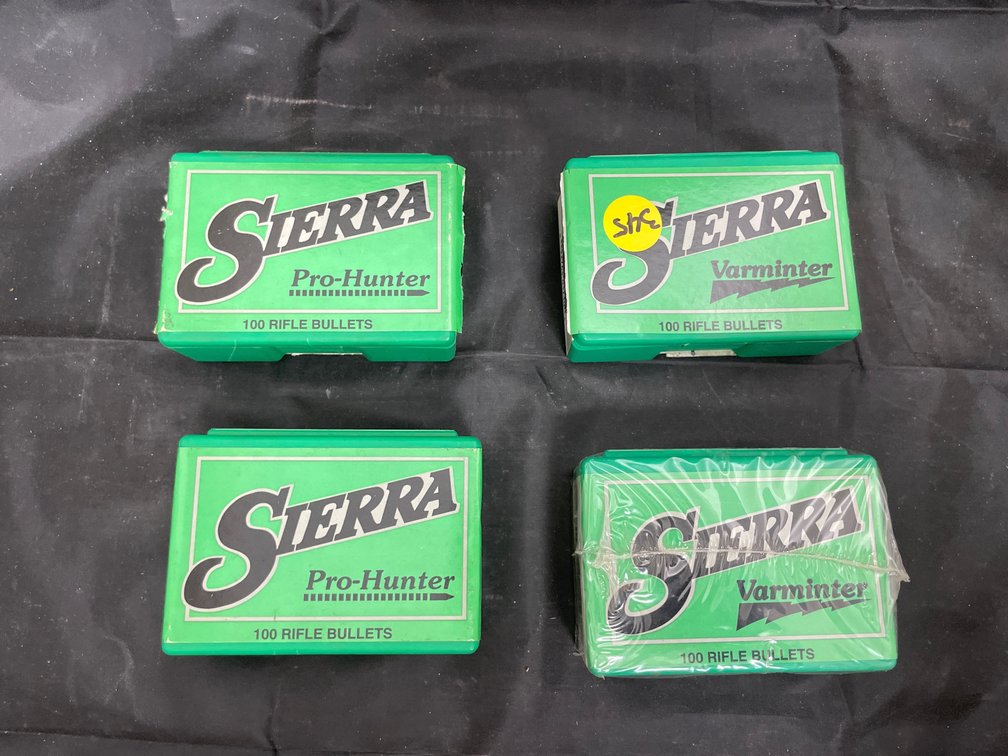 4 Boxes - 2 Boxes Sierra 6.5mm Bullets - 2 Boxes 303 Cal Bullets