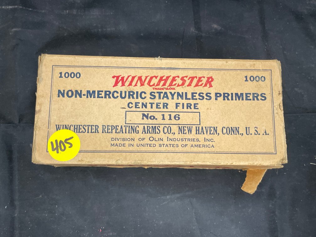 Box Winchester Non-Mercuric Staynless Primers