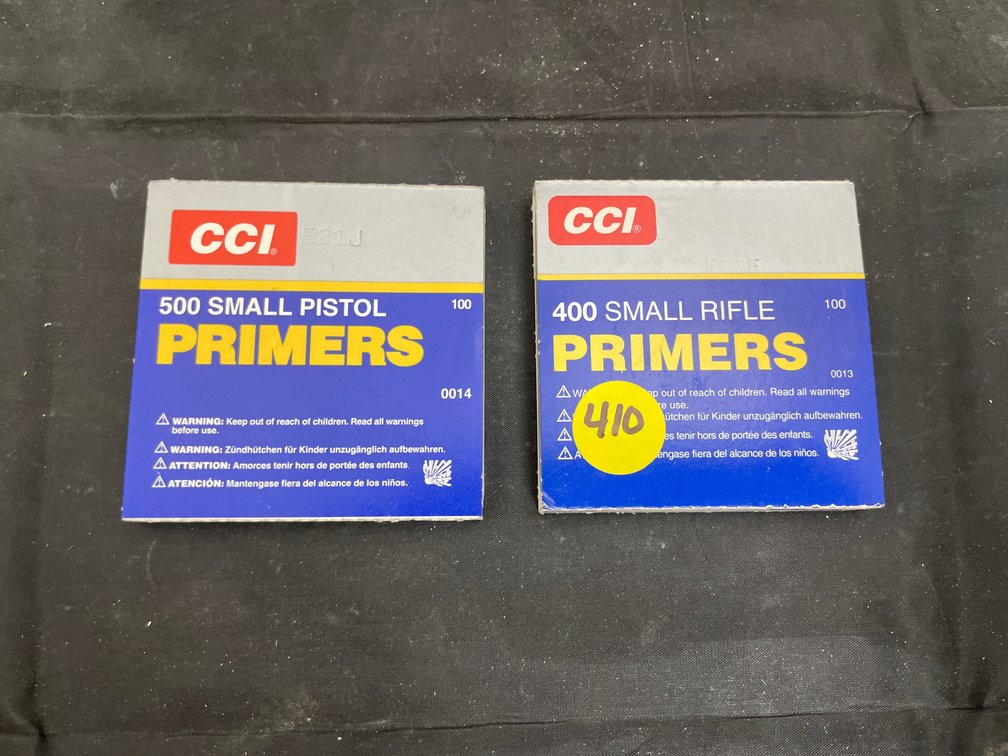 2 Partial Boxes - CCI Small Rifle Primers