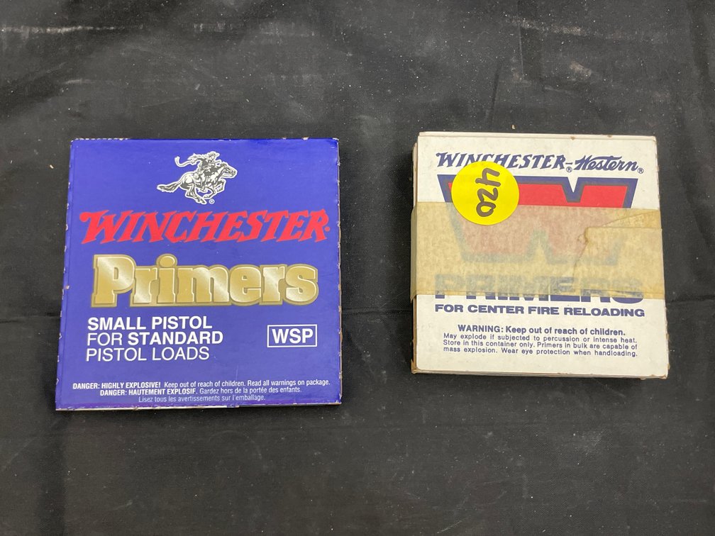 3 Pcs - Winchester Small Pistol Primers - 2 Boxes Winchester Small