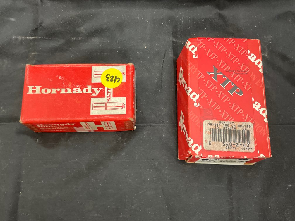 2 Pcs - Hornady 7.62 Cal Bullets & 351 Win Bullets Partial Box