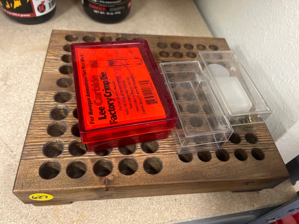 Wooden Reloading Block - Empty Reloading Die Box  & More