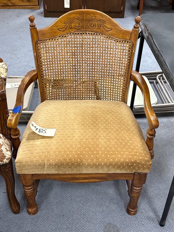 Wood & Upholstered Chair