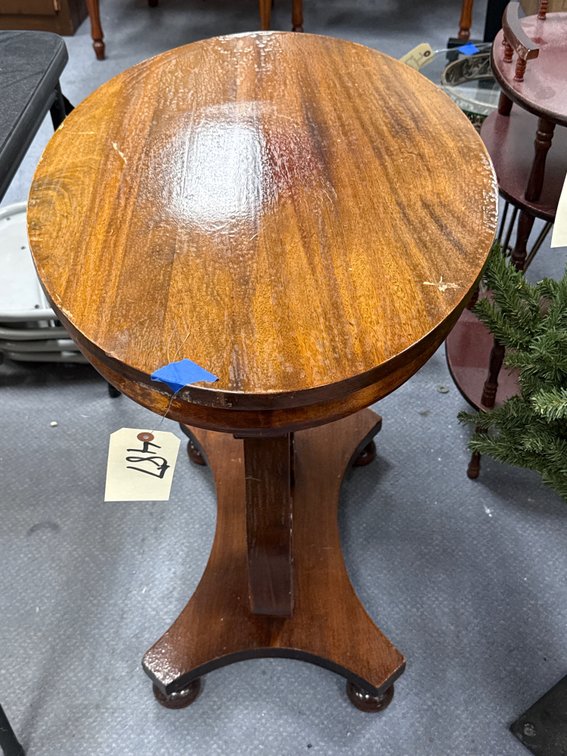 Wood Side Table 30"L x 20"W x 29"H