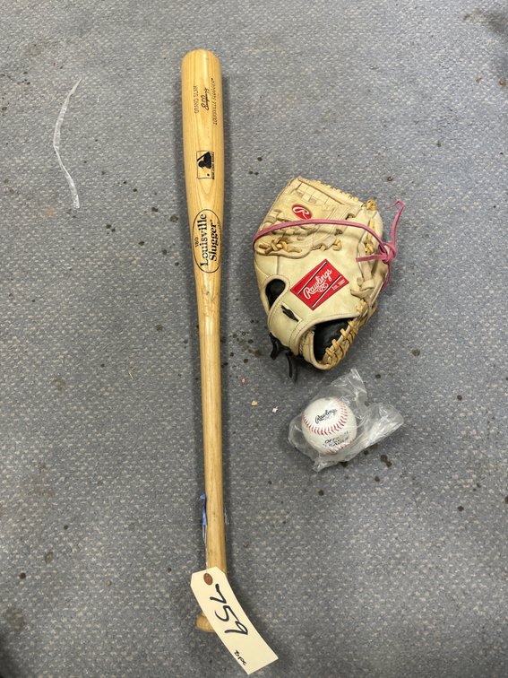 Louisville Slugger Bat - Grand Slam - Rawlings Glove &