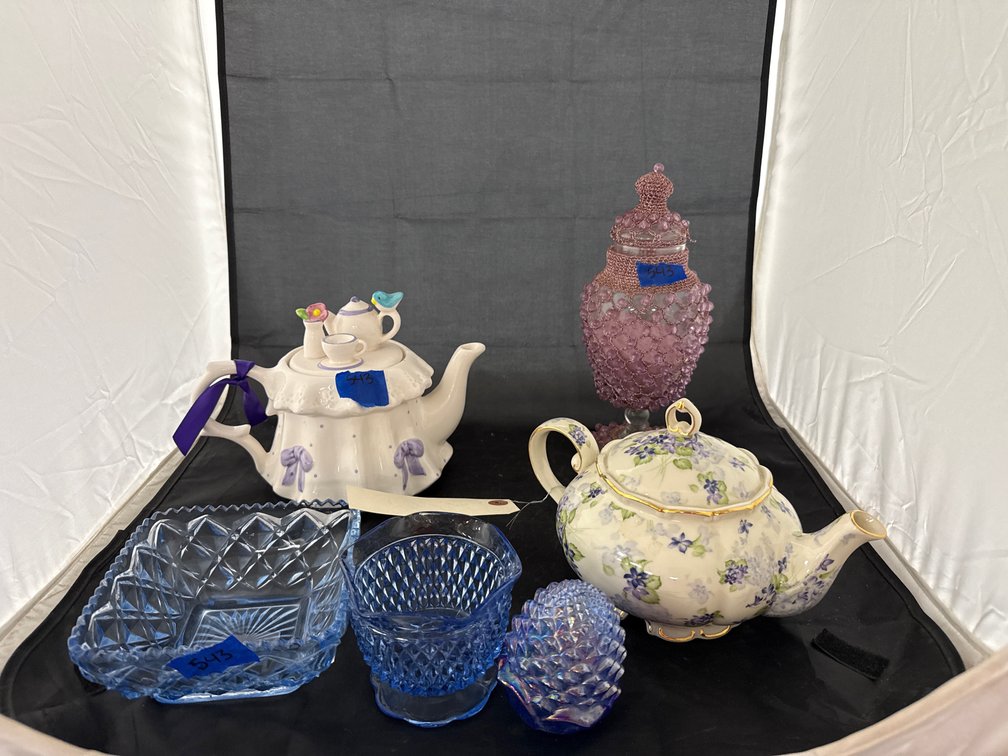 6 Pcs - Teapots - Blue Dishes & More