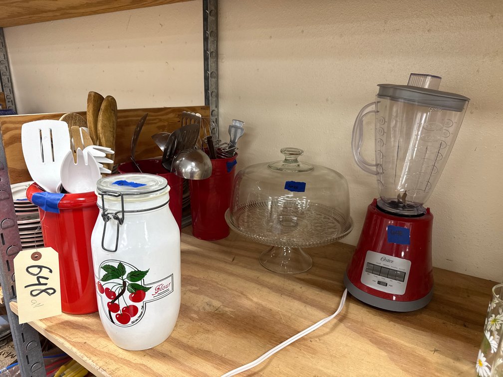 Oster Blender - Cake Stand & Assorted Kitchen Utensils
