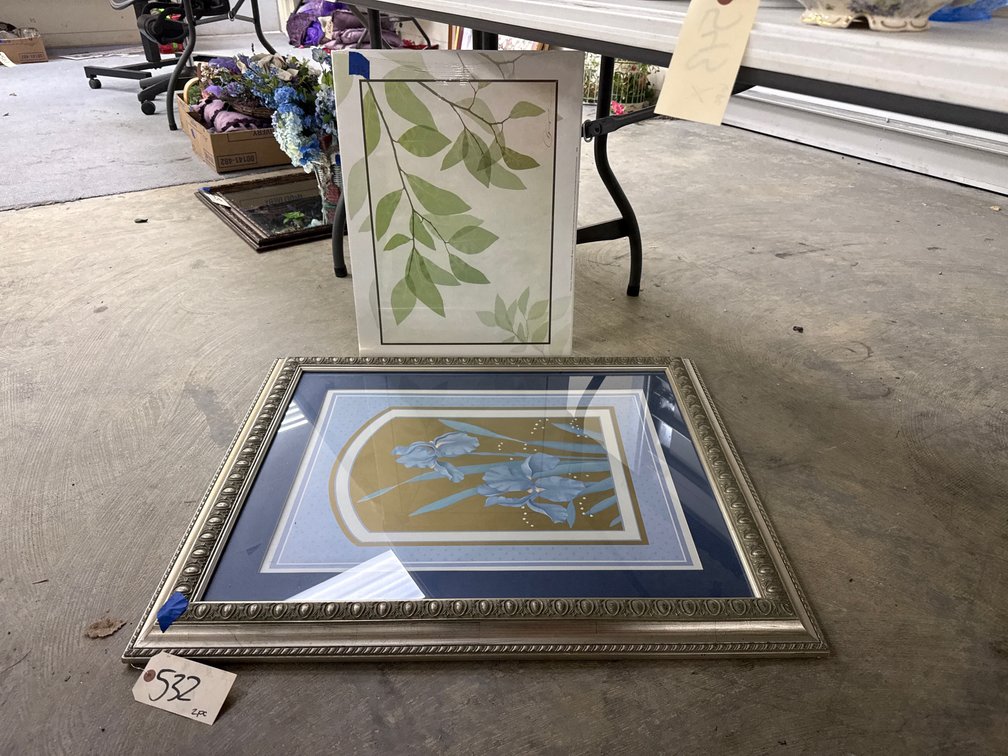 2 Pcs - Framed Print & Unframed Print