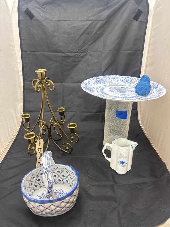 Candle Holder Plate & Vase