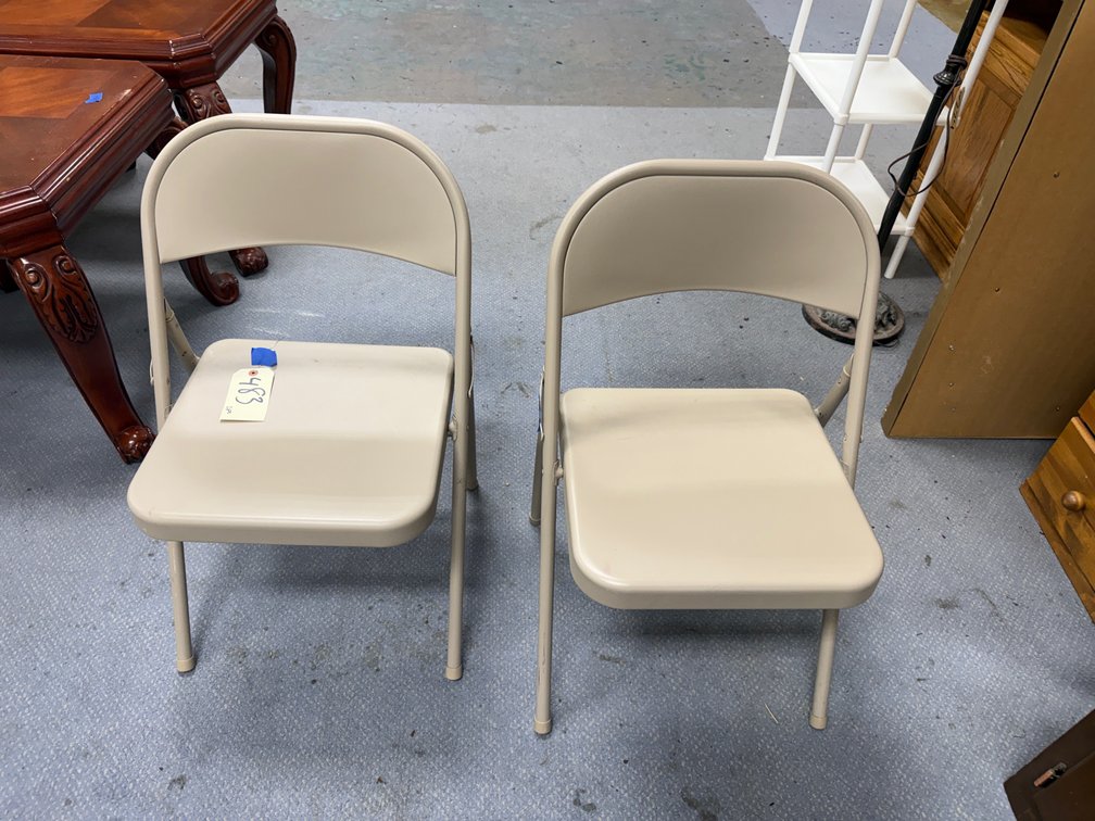 2 - Metal Folding Chairs