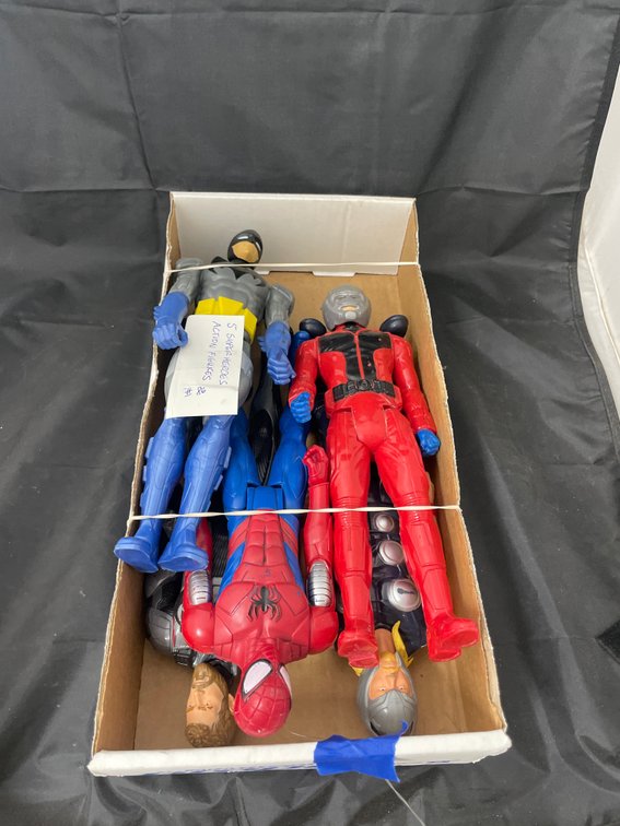 5 Assorted Superhero Action Figures