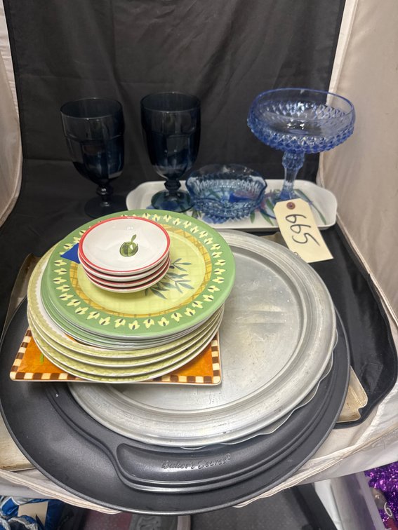 Assorted Plates - Goblets - Compote & More