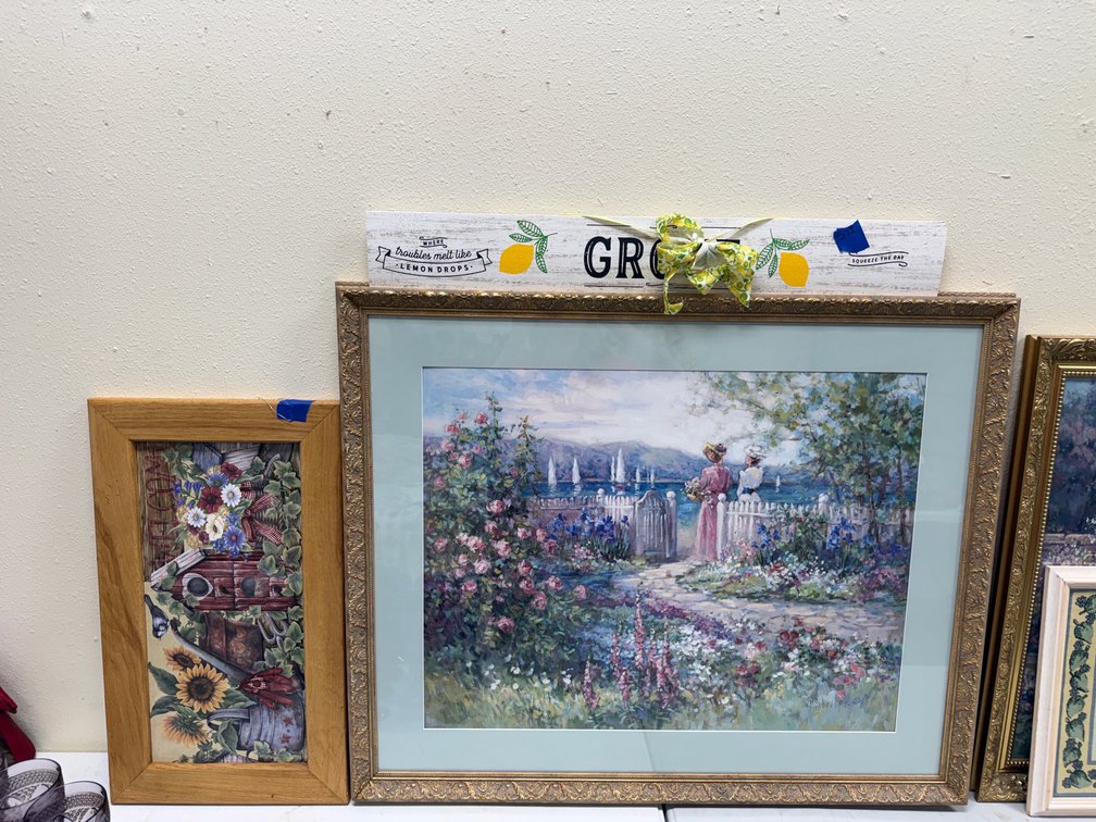 3 Pcs - Large Barbara Mock Print - Wooden Grove Sign &