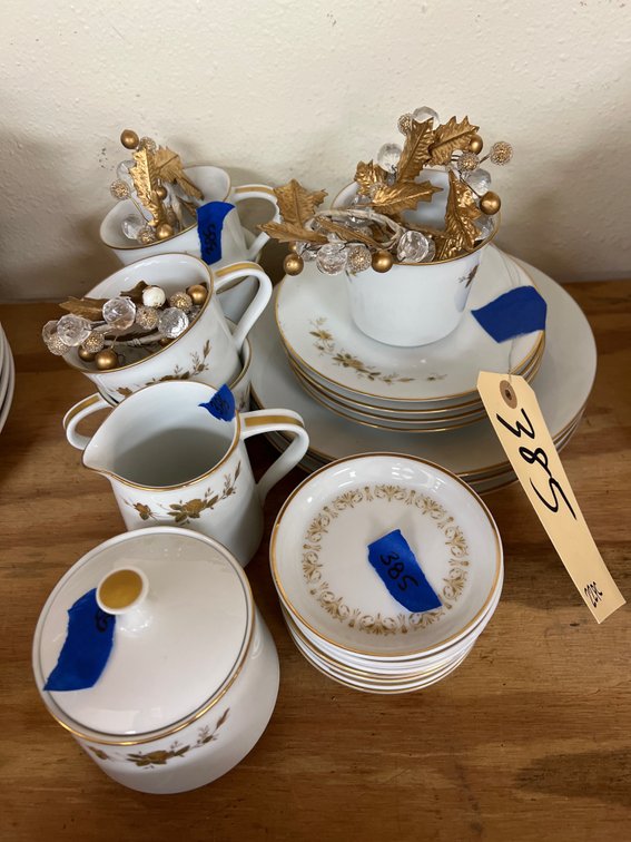 Sheffield Fine China Cups - Saucers - Sugar - Creamer
