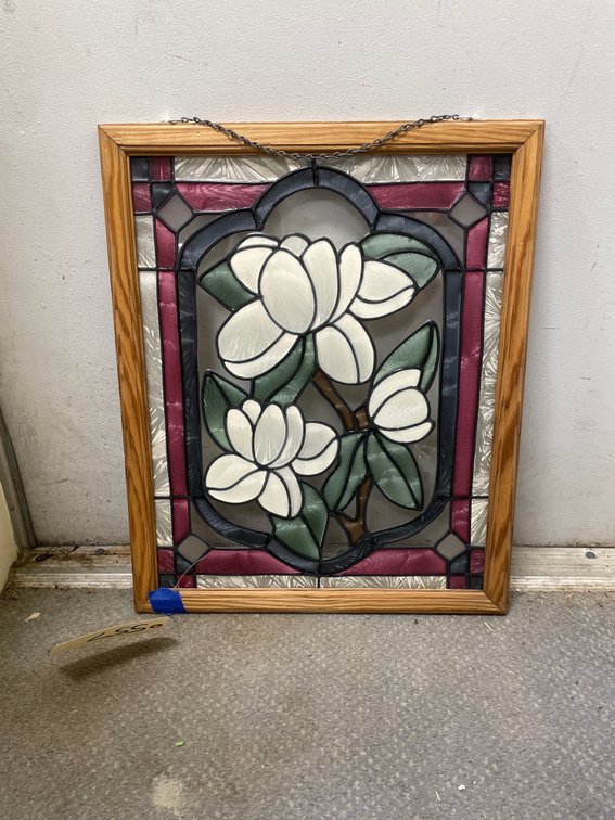 Framed Stained Glass Art 22"x18"