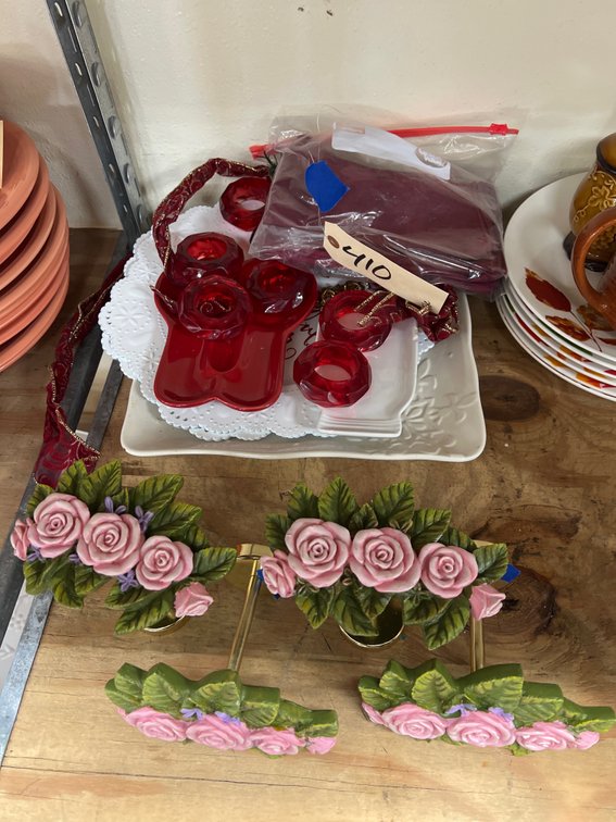 Napkins - Napkin Rings - Flower Candle Risers - Plates & More