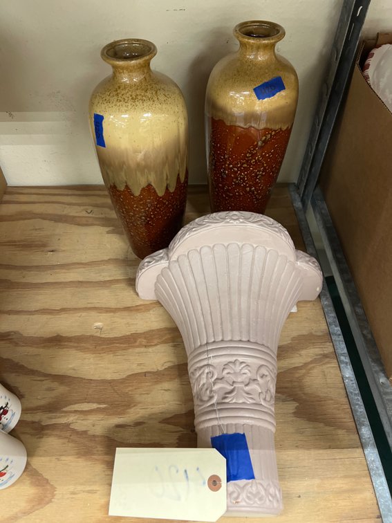 3 Pcs - Wall Planter & 2 Vases