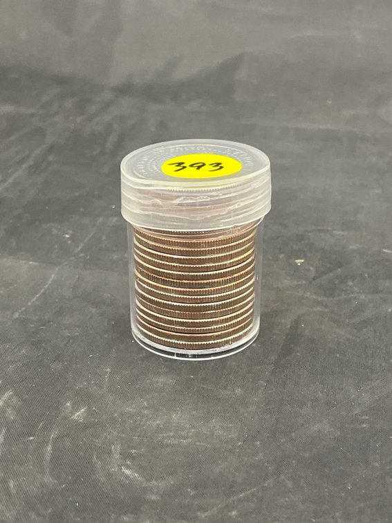 Kennedy 20 Coins Roll BU