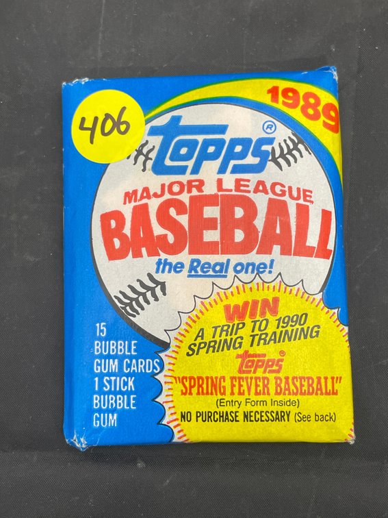 1989 Topps Major League Baseball Cards (15) w/Chewing Gum