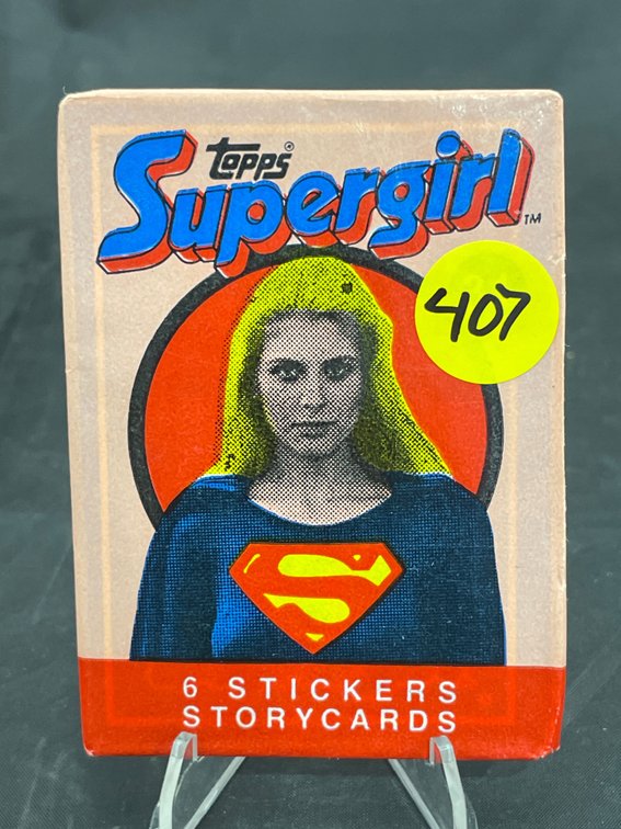 Topps Supergirl 6 Stickers Story Cards