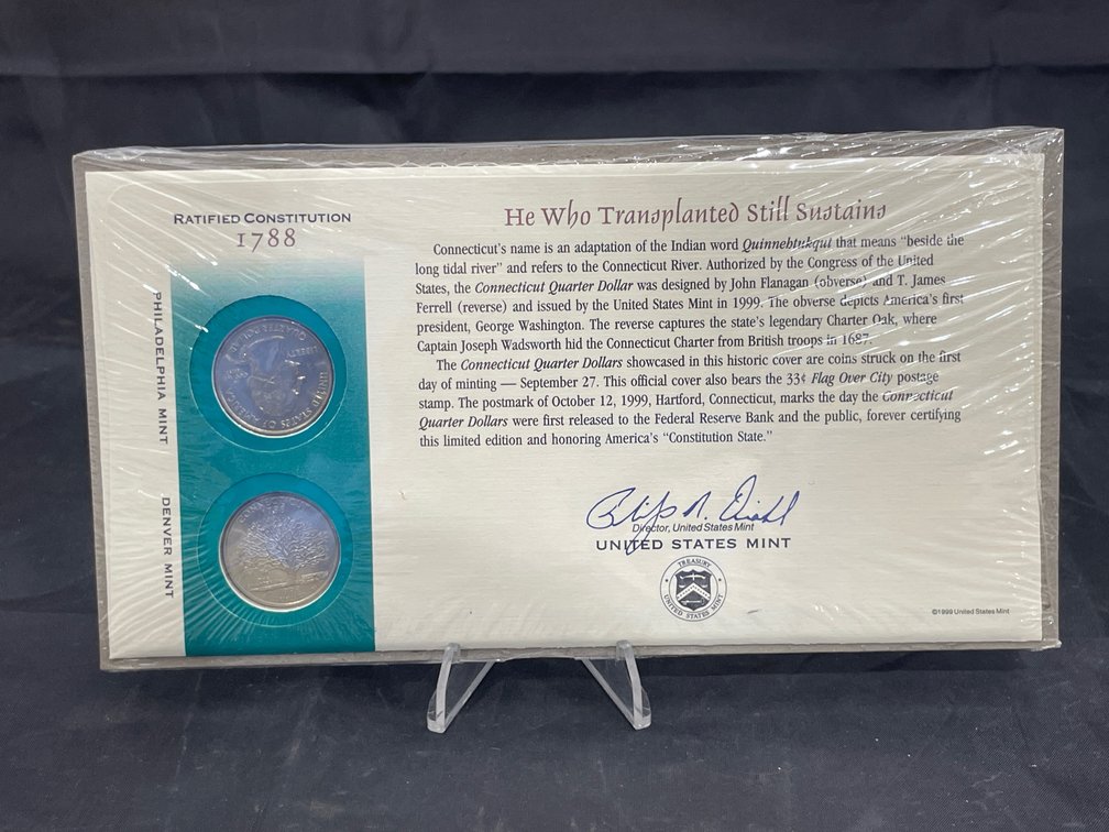 1999 Connecticut State Quarter Historic