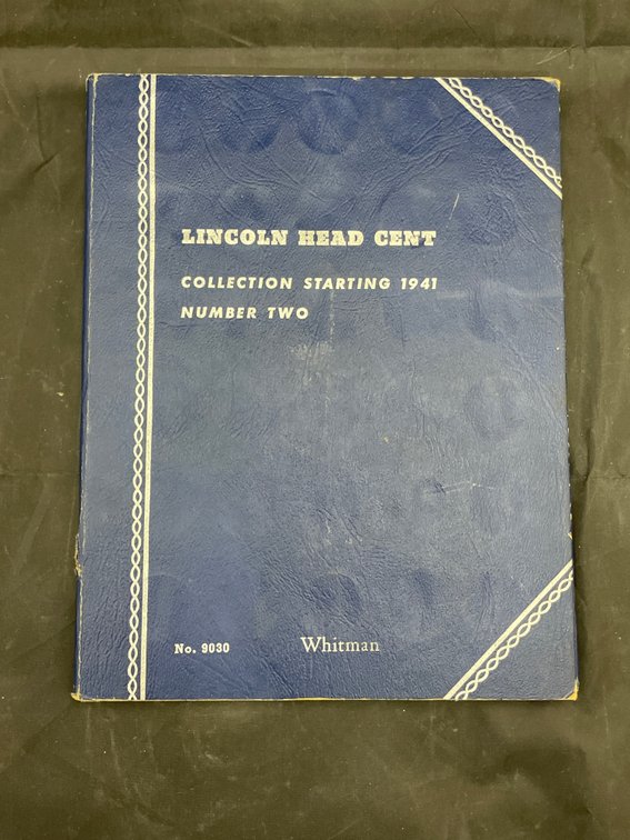 1941-1975 Lincoln Wheat/Memorial Cents In Full Whitman Album VG+-BU