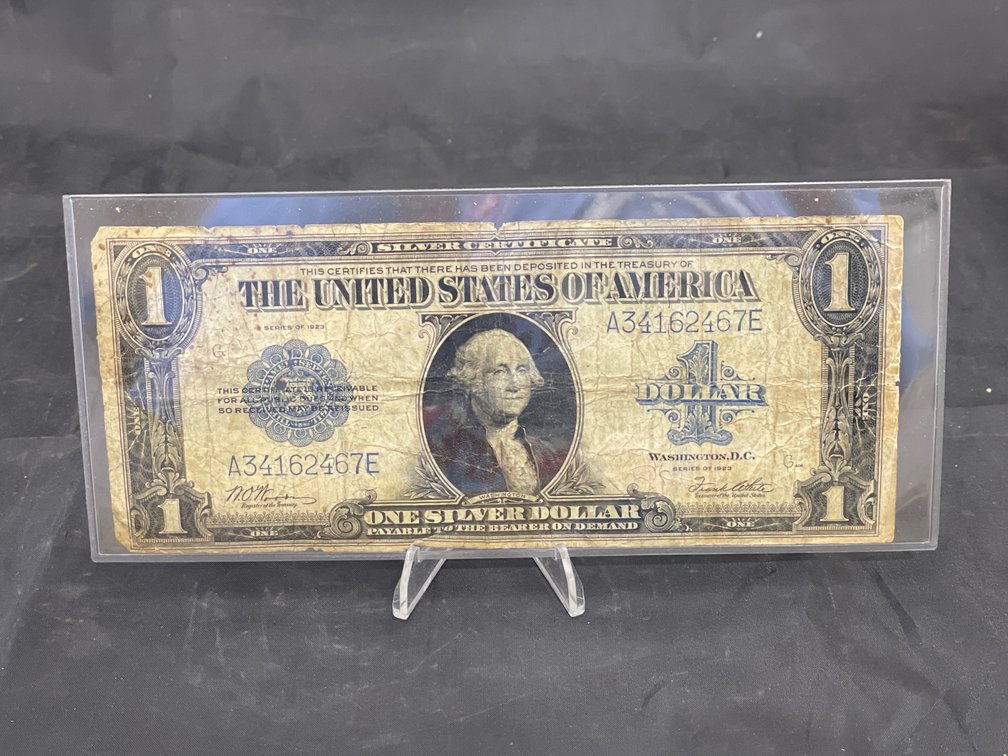 1923 Series $1 Silver Certificate RARE Large Note VG