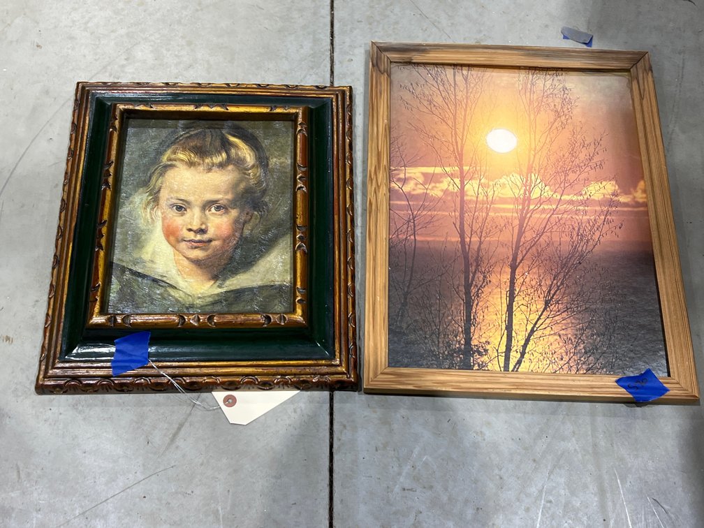 2 Framed Prints 13"x17"