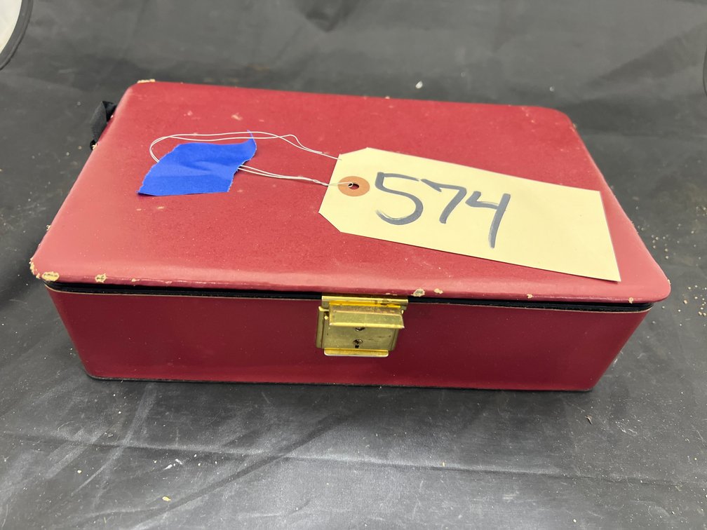 Jewelry Box w/Assorted Stick Pins & Military Medals