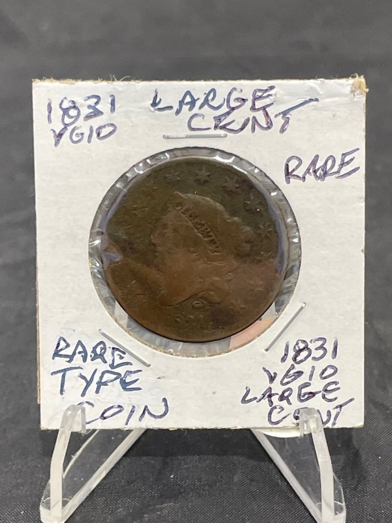 1831 Large Cent Rare Type Coin VG10