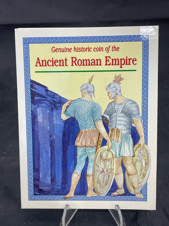 Ancient Roman Coin In Informational Folder VG+