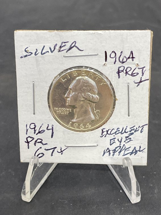 1964 Proof Washington Quarter Excellent Eye Appeal PF67+