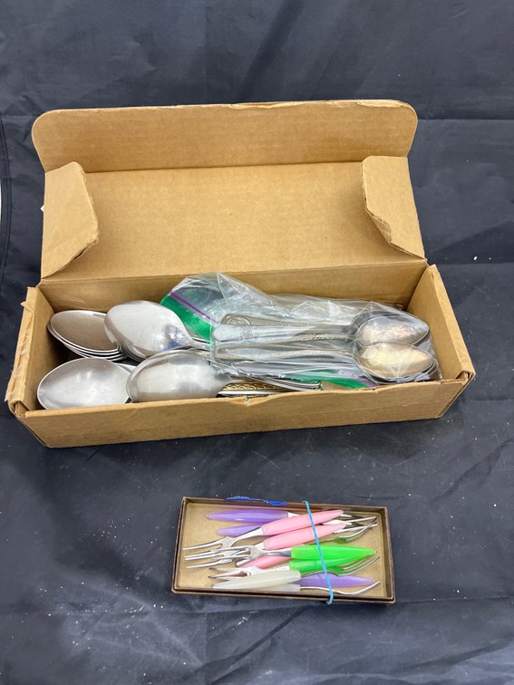 Assorted Flatware & Olive Forks