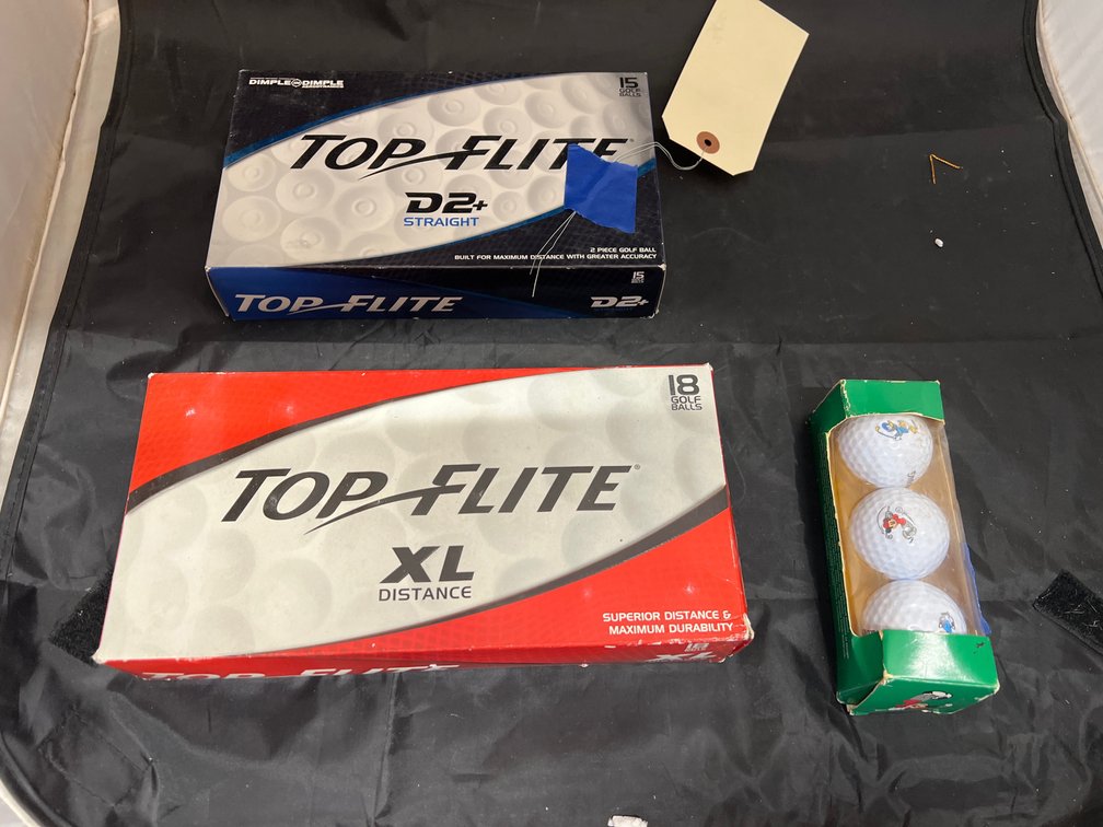 3 Pcs - Top Flite Golf Balls - Mickey Mouse Golf Balls - NEW