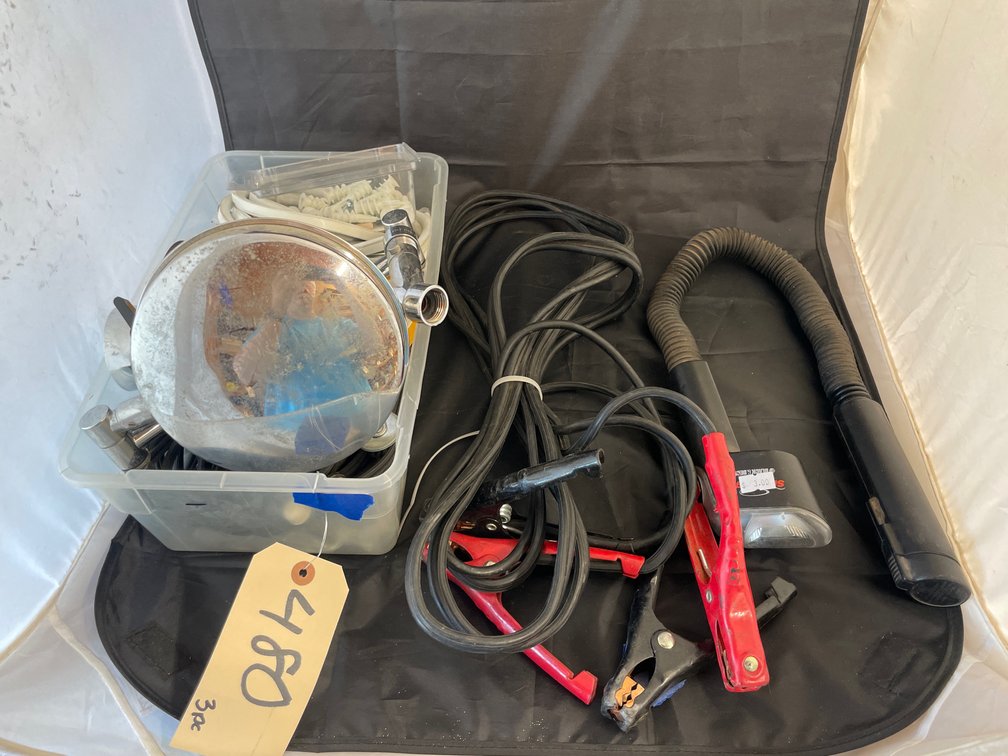 Jumper Cables - Work Light - Weather Stripping - Shower