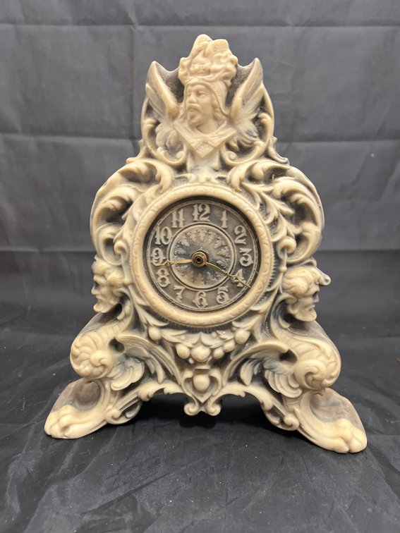 Incolay Stone Battery Op Clock