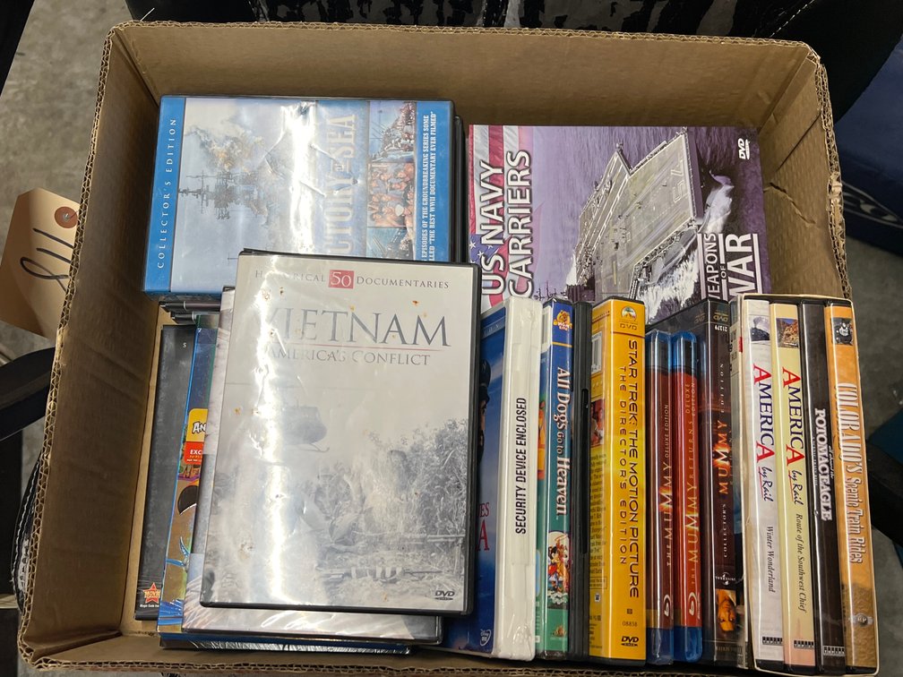 Box of Assorted DVD's