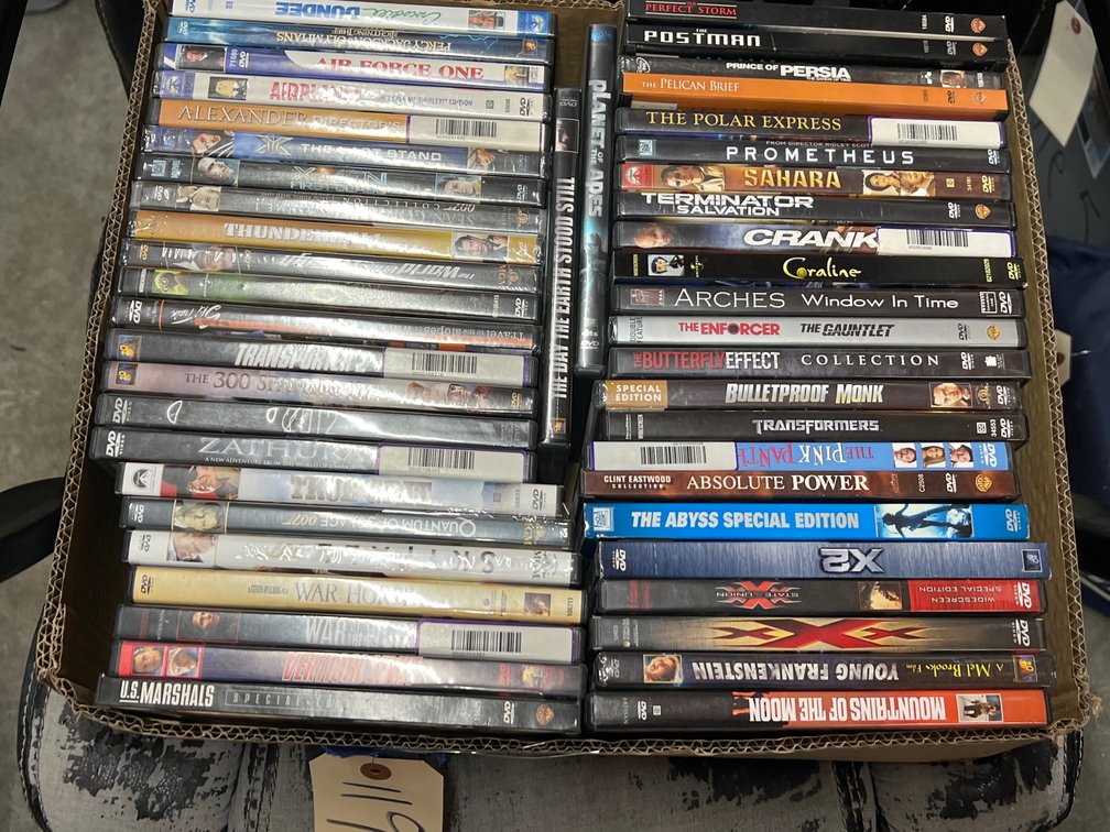 Box of Assorted DVD's