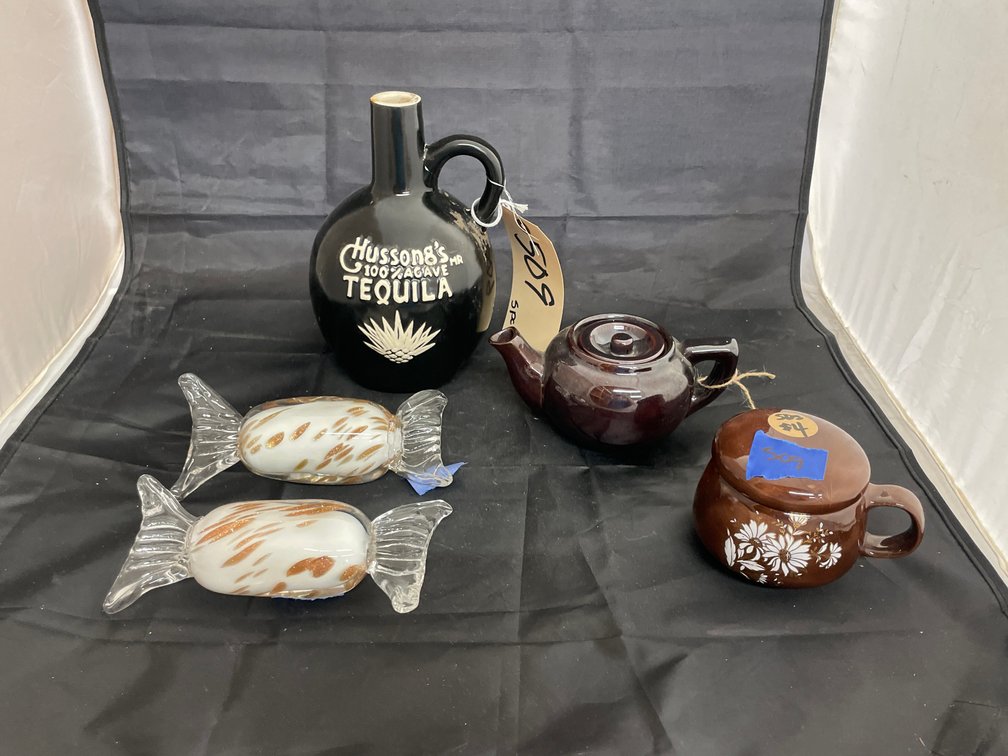 5 Pcs- Stoneware Tequila Bottle - Made in Occupied Japan Tea