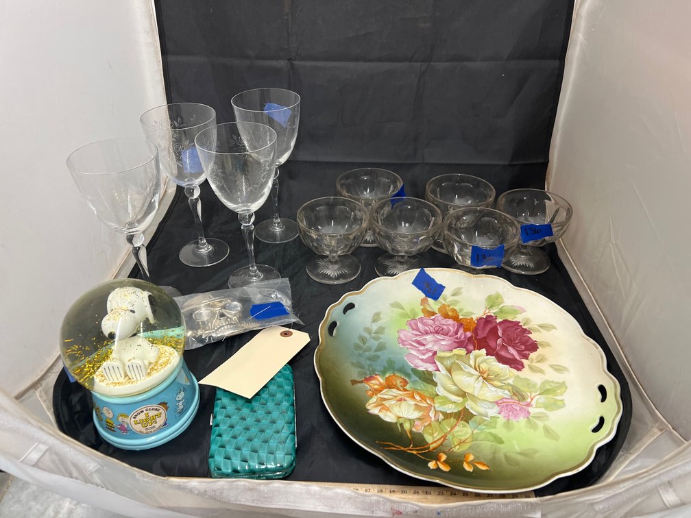 GlassStemware - Sherbets - Snoopy Snow Globe & More