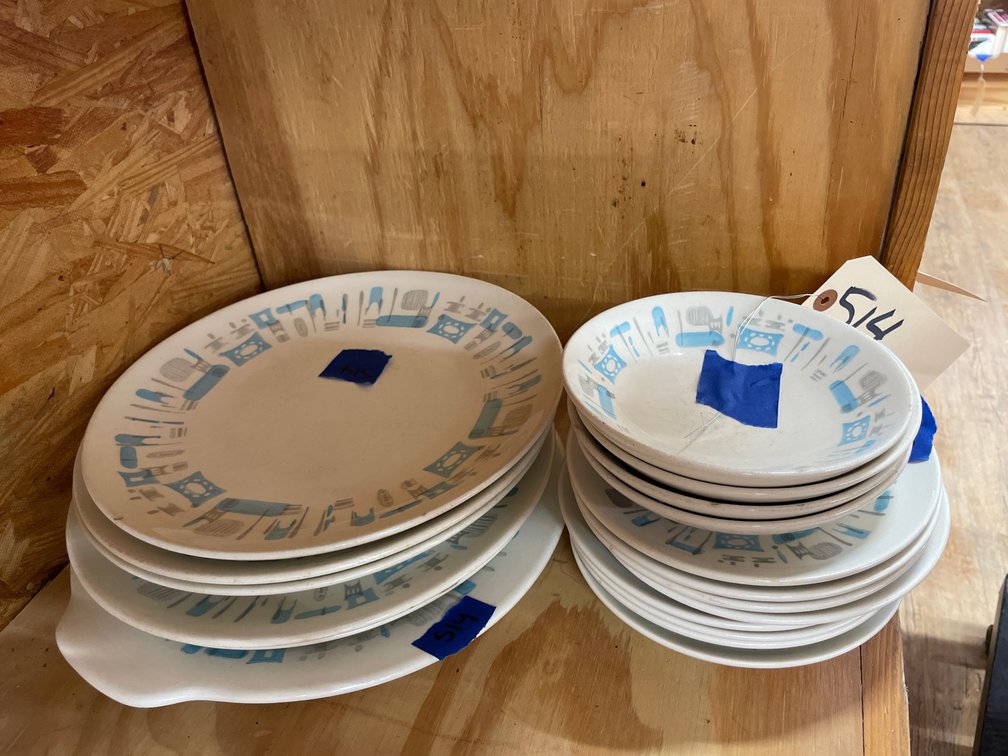 Royal Ironstone Blue Heaven Plates - Bowls