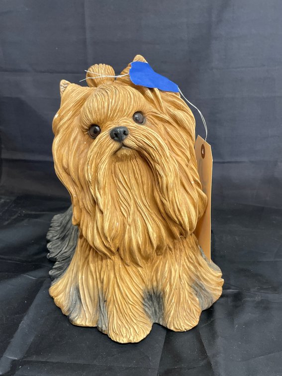 Ceramic Yorkshire Terrier Statue