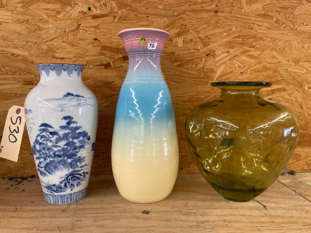 3 Various Vases