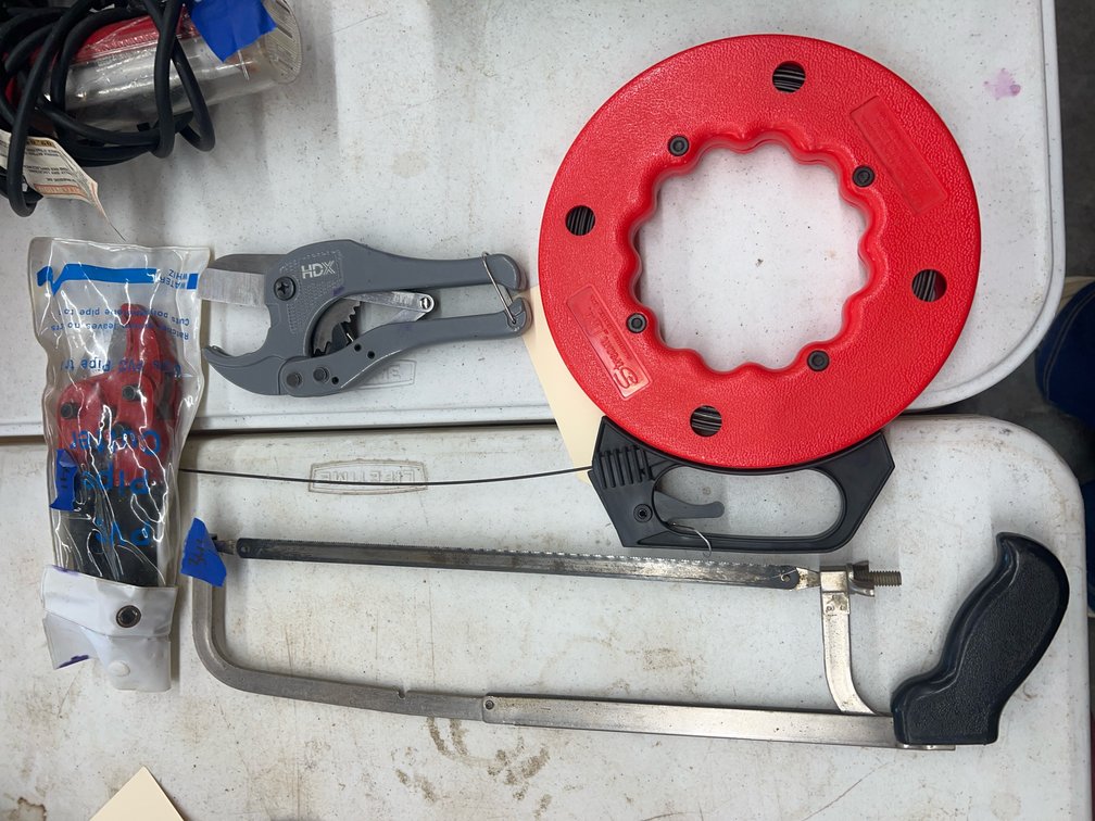 PVC Pipe Cutters - Hand Saw - Fish Tape