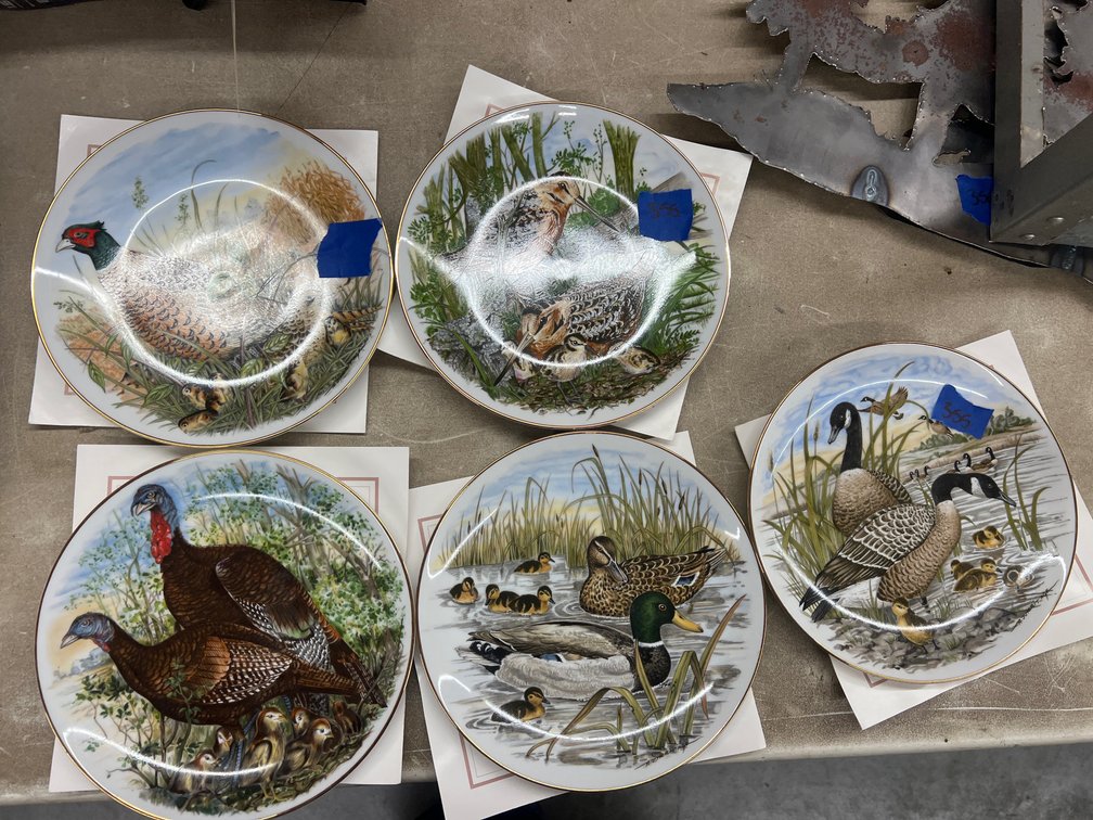 5 Pcs - Game Birds of the South Decorative Plates